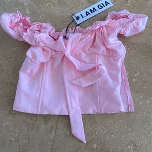 I am gia Naomi pink bustier